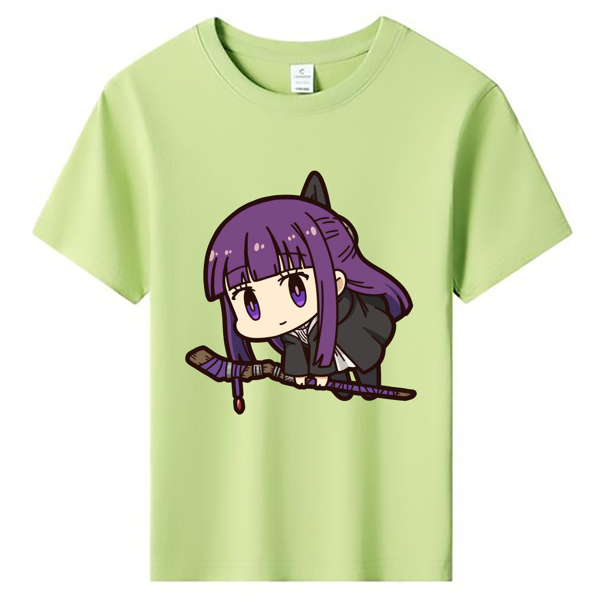 （画像用） 葬送のフリーレン Frieren 綿100％キッズTシャツ（フロントプリント）